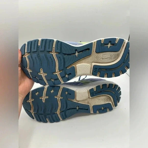 Brooks Ghost 14 Women Neutral Running Purple Impression /Dutch/ Lime Size 10 - Picture 12 of 12